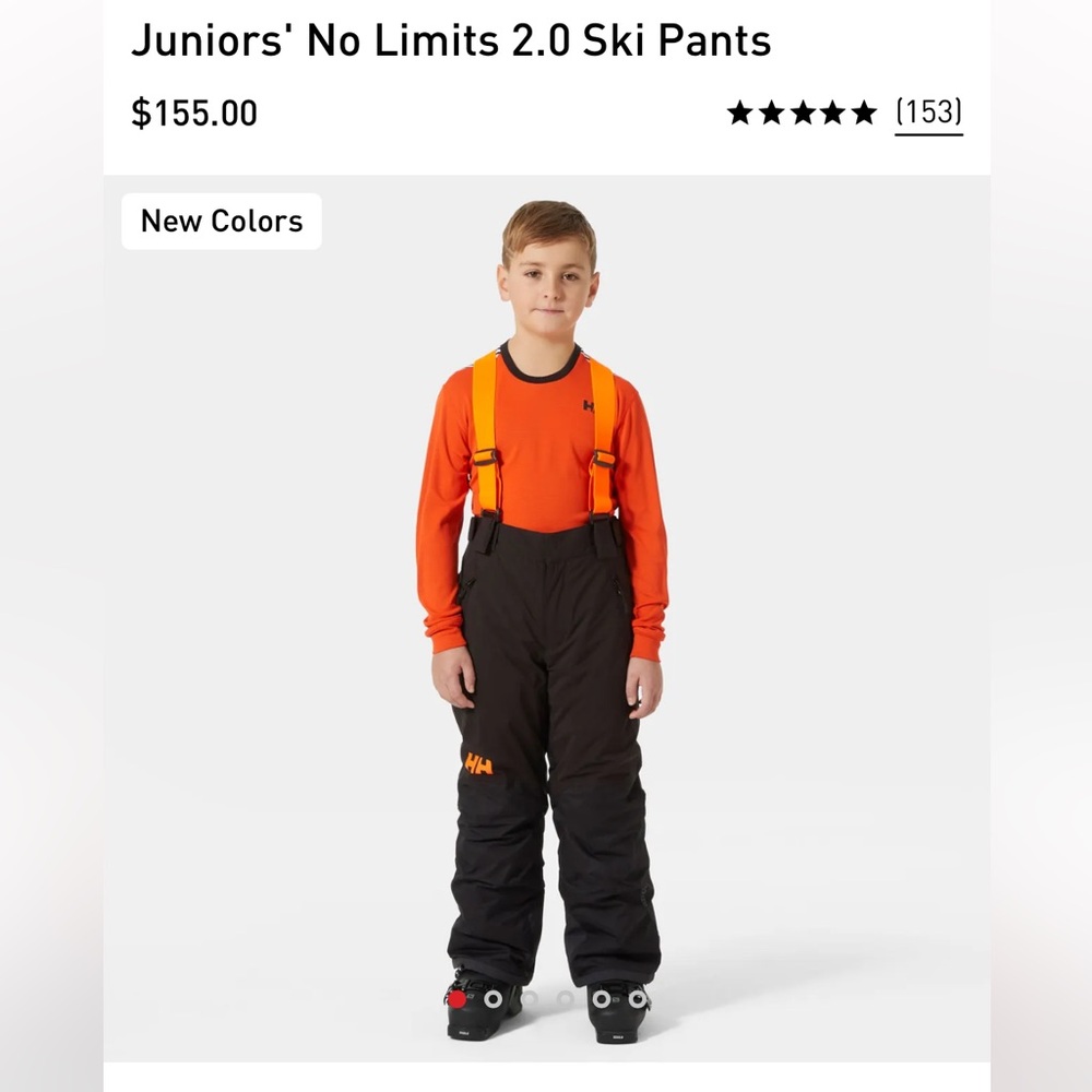 Helly Hansen Juniors' No Limits 2.0 Ski Pants